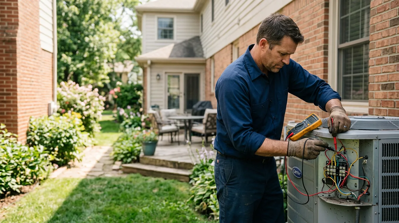 HVAC technician working near Edmonson, TX